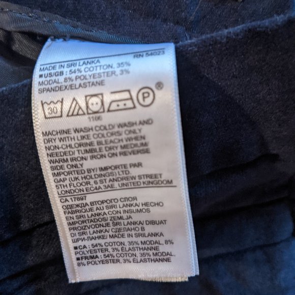 Banana Republic Sloan Velvet Pants (Blue) - Picture 4 of 4